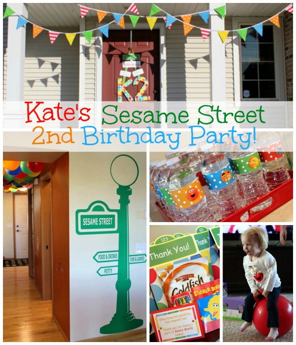 Kate's Sesame Street Birthday Party - Sesame Street & Elmo birthday party ideas, party decorations, food and printables. | www.allthingsgd.com