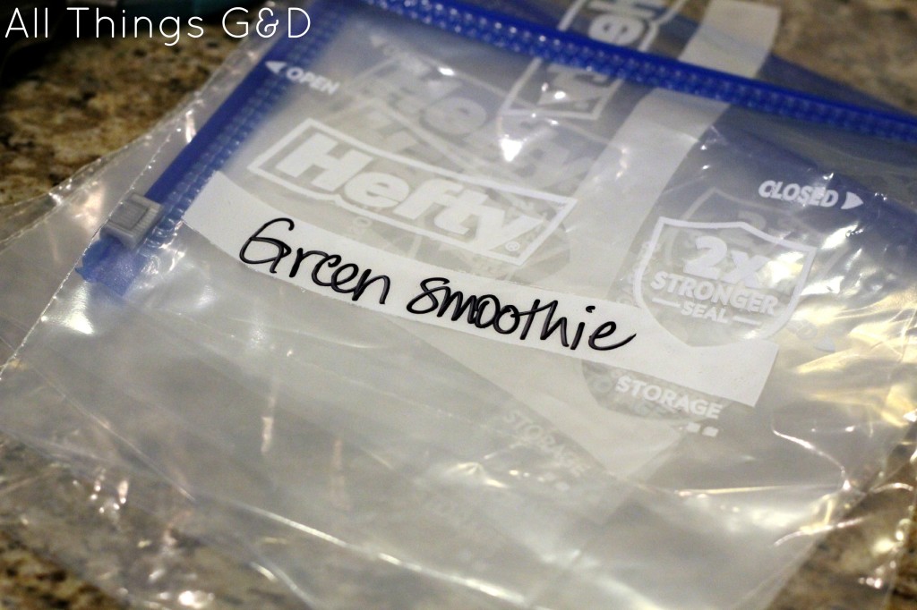 Freezer bags are my friend.