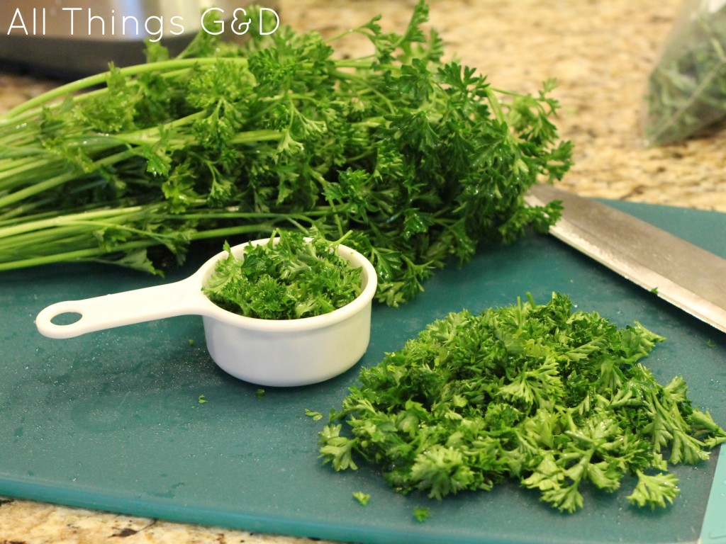 1/2 c. of parsley, loosely packed