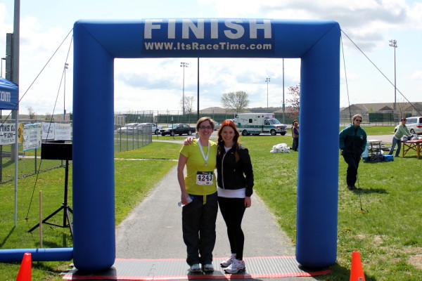 My sister Brittny - the half marathon finisher!
