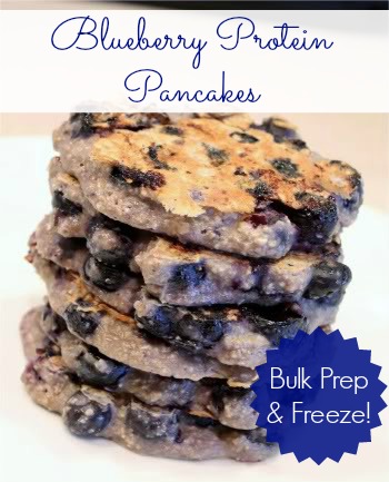 Blueberry Protein Pancakes - just 5 ingredients!