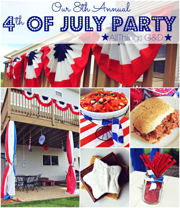 Patriotic Backyard Fourth of July Party | www.allthingsgd.com