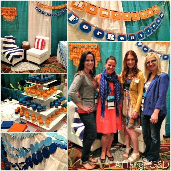 Check out their super cute booth! (Andplusalso, my hair.)