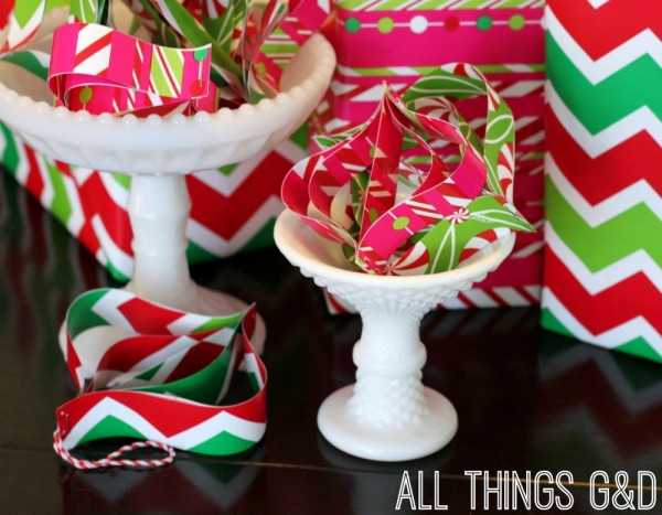 Don't throw those wrapping paper scraps away - use them to make DIY ornaments! A simple tutorial even the kids can do. | www.allthingsgd.com