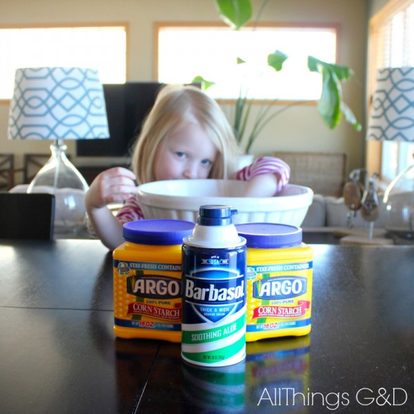 Do you want to build a snowman? How to make indoor snow - only 2 ingredients needed! | www.allthingsgd.com