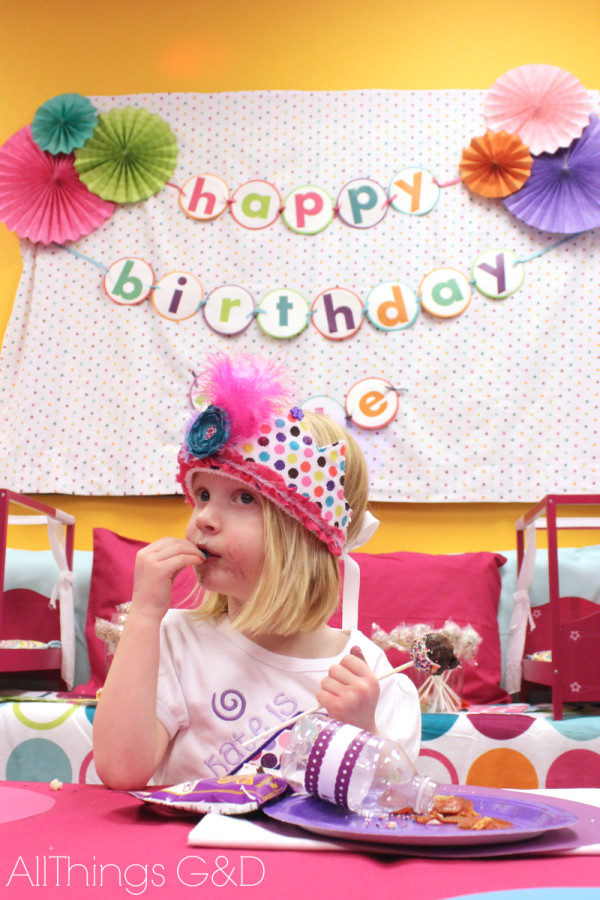 Kate's Polka Dot Pajama Birthday Party | www.allthingsgd.com