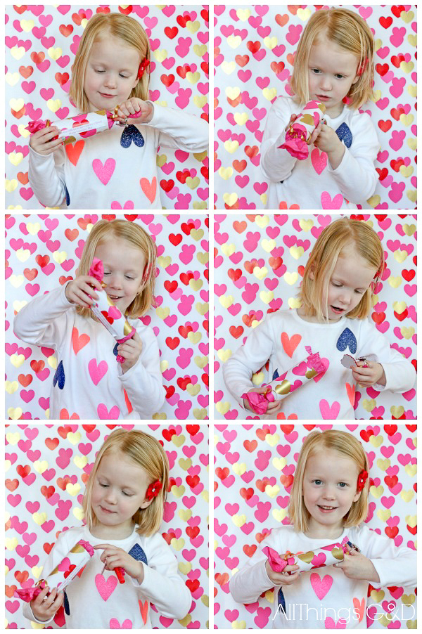 Surprise your little one this #Valentine's Day with these DIY Valentine Poppers - includes free printable! | www.allthingsgd.com