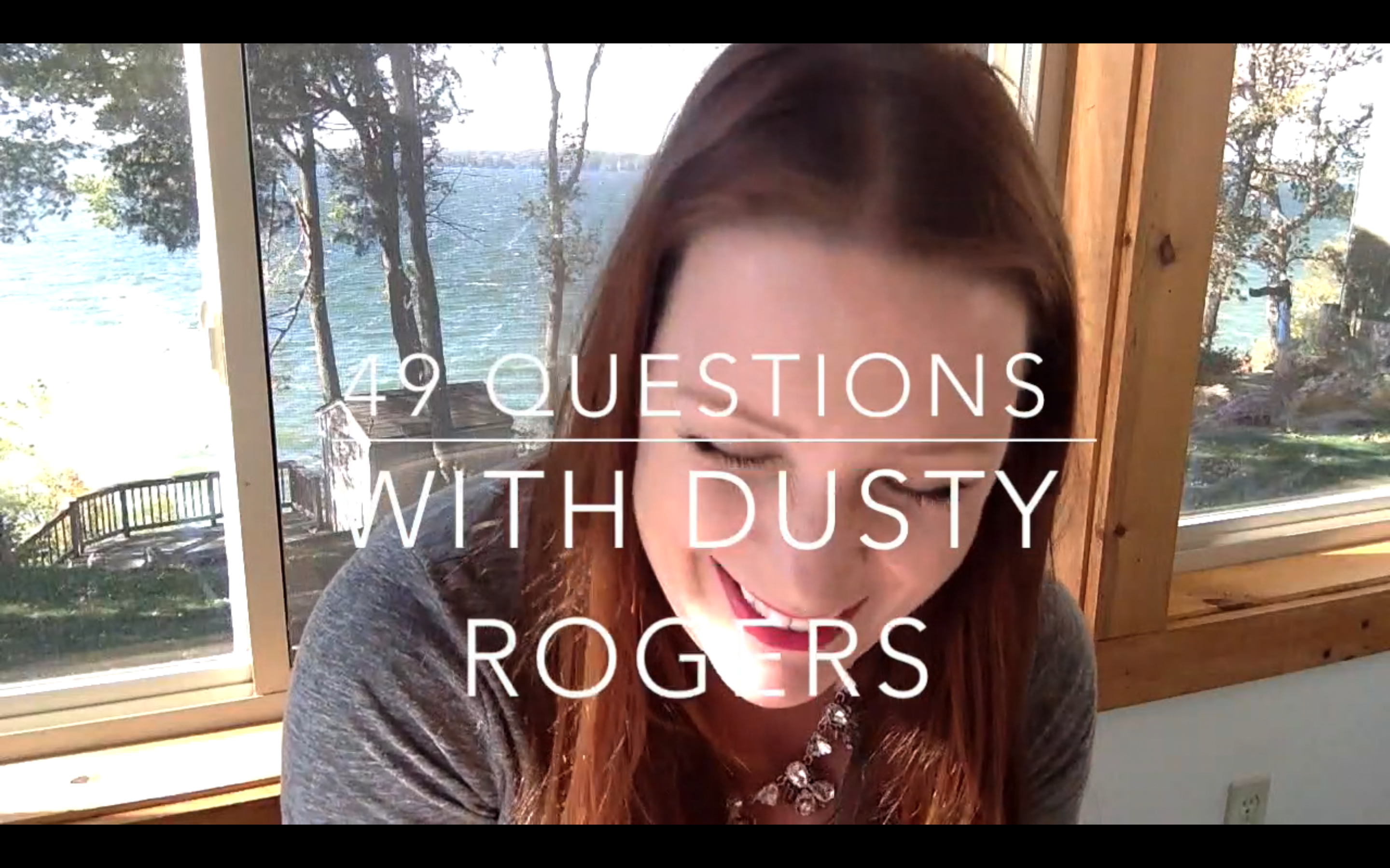 49 Questions with Dusty Rogers of All Things G&D, including life as a DIY blogger, her favorite things, and the hysterical "horrible selfie game." 