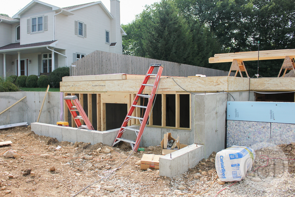 The lower level is being framed out for the "All Things G&D Dream Home" being built in Cambridge, Wisconsin by Classic Custom Homes of Waunakee. #ATGDdreamhome