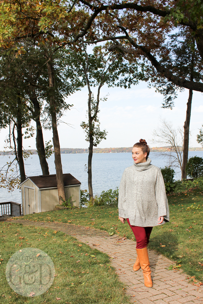A look at my new cable knit poncho from Stitch Fix, and trying to decide if I should keep it or return. Vote in the comments and let me know what you think! #StitchFix