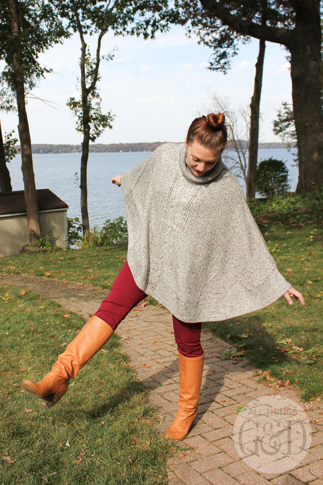A look at my new cable knit poncho from Stitch Fix, and trying to decide if I should keep it or return. Vote in the comments and let me know what you think! #StitchFix
