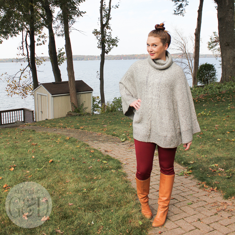 A look at my new cable knit poncho from Stitch Fix, and trying to decide if I should keep it or return. Vote in the comments and let me know what you think! #StitchFix