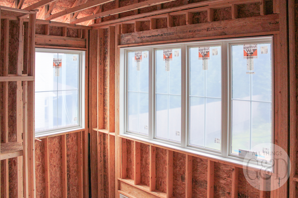 An interior look at the windows we chose for our new home construction. | All Things G&D #ATGDdreamhome #newhomeconstruction #customhome #customhomeconstruction