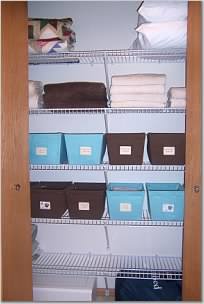 Organized Linen Closet
