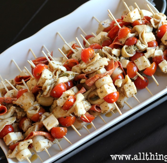 Mediterranean Antipasto Skewers