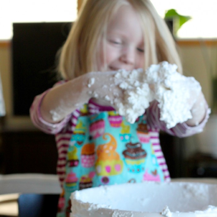 Do You Want to Build a Snowman? {How to Make Indoor Snow}