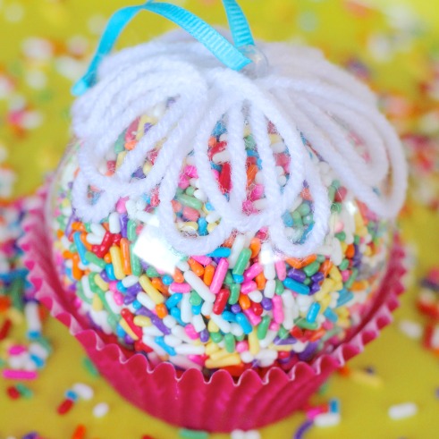 Cupcake Sprinkles Ornament